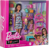 Barbie I Love School Dolls & Accessories, Classroom Playset with Fashion Doll, 2 Small Dolls & 20+ Pieces Including Furniture